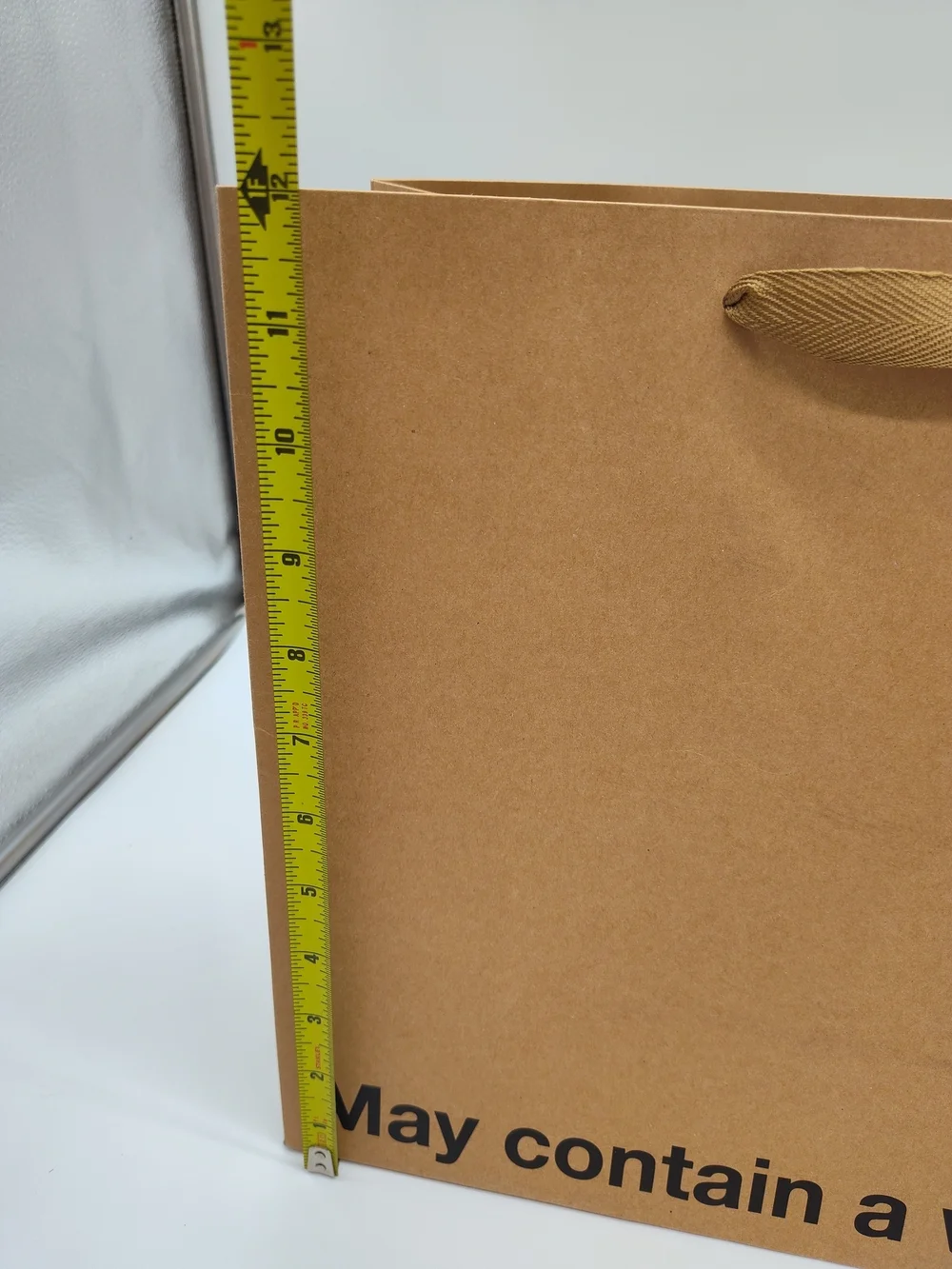 MILK TOAST “May Contain a Wild Raccoon” Large Funny Gift Bag Kraft Paper